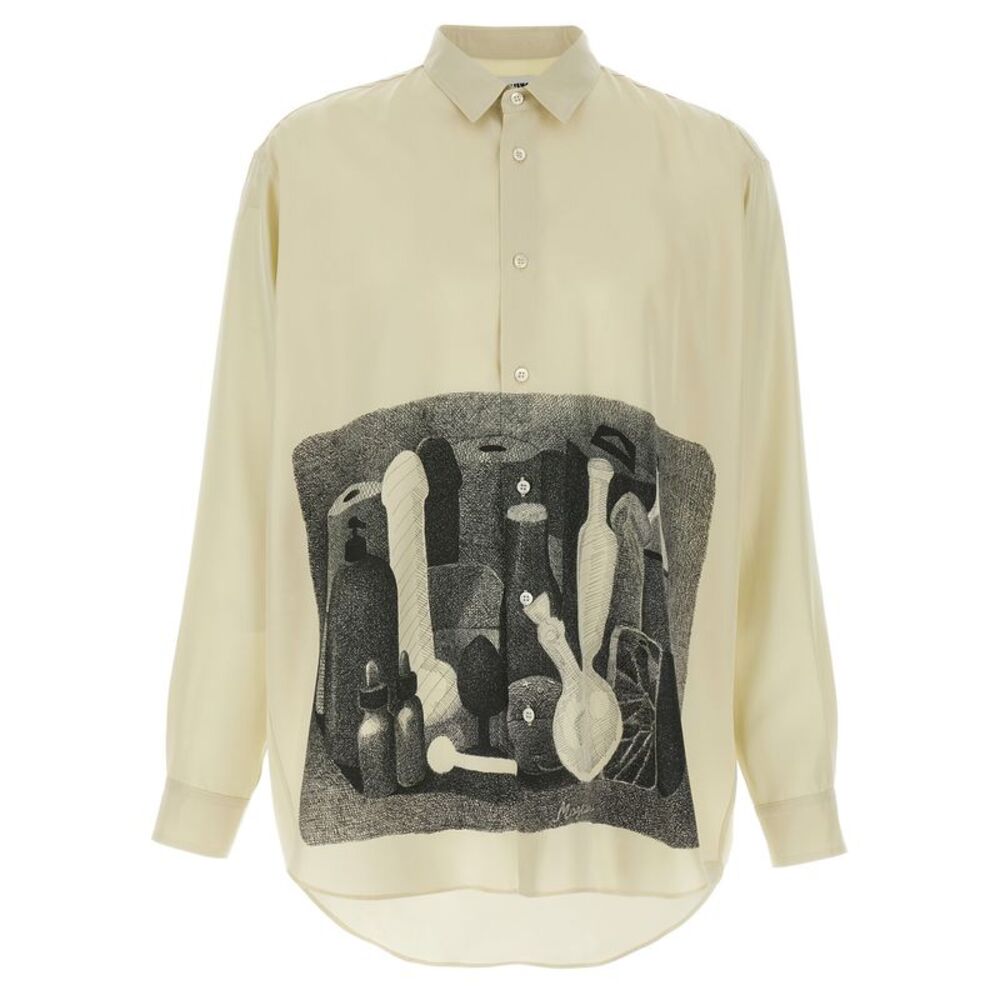 Magliano Beige Silk Men's Blouse